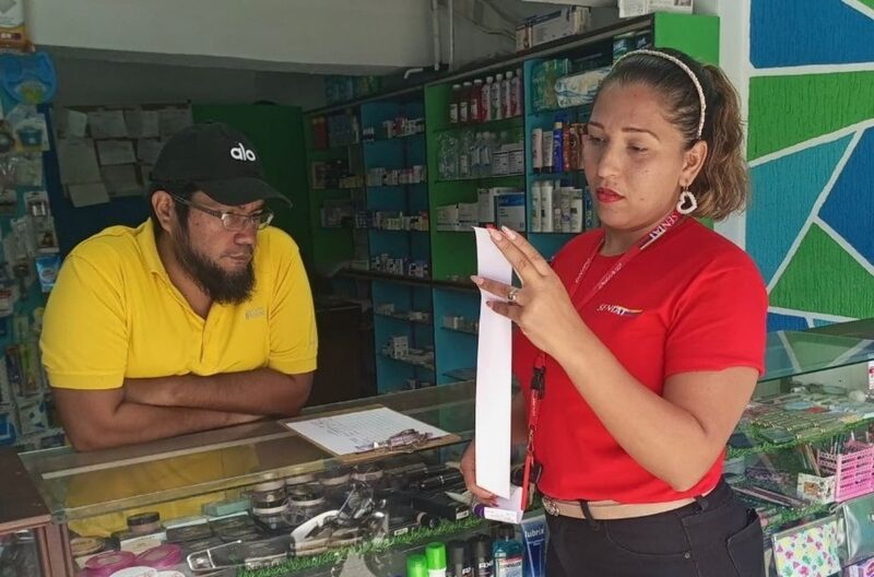 Contribuyentes de Higuerote reciben un operativo de divulgación por parte del Seniat, el 14 de enero de 2025. Contribuyentes de Higuerote reciben un operativo de divulgación por parte del Seniat, el 14 de enero de 2025.