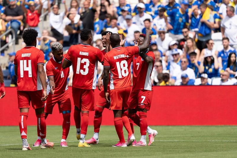 La selección de Panamá durante el duelo con Bosnia y Herzegovina, en el Energizer Park de St. Louis, Missouri, el 6 de junio de 2026. La selección de Panamá durante el duelo con Bosnia y Herzegovina, en el Energizer Park de St. Louis, Missouri, el 6 de junio de 2026.