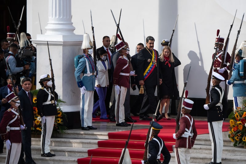 Venezuelan President Nicolas Maduro arrives at the National Assembly on Jan. 12. Venezuelan President Nicolas Maduro arrives at the National Assembly on Jan. 12.