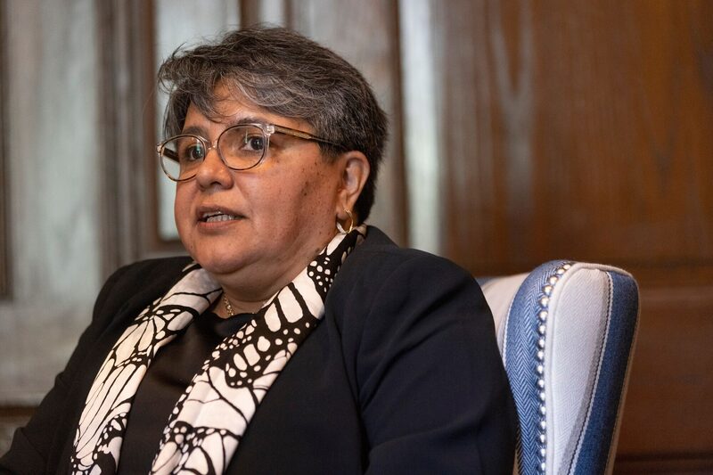 Raquel Buenrostro, secretaria de Economía de México, durante una entrevista en Nueva York el 31 de mayo. Raquel Buenrostro, secretaria de Economía de México, durante una entrevista en Nueva York el 31 de mayo.