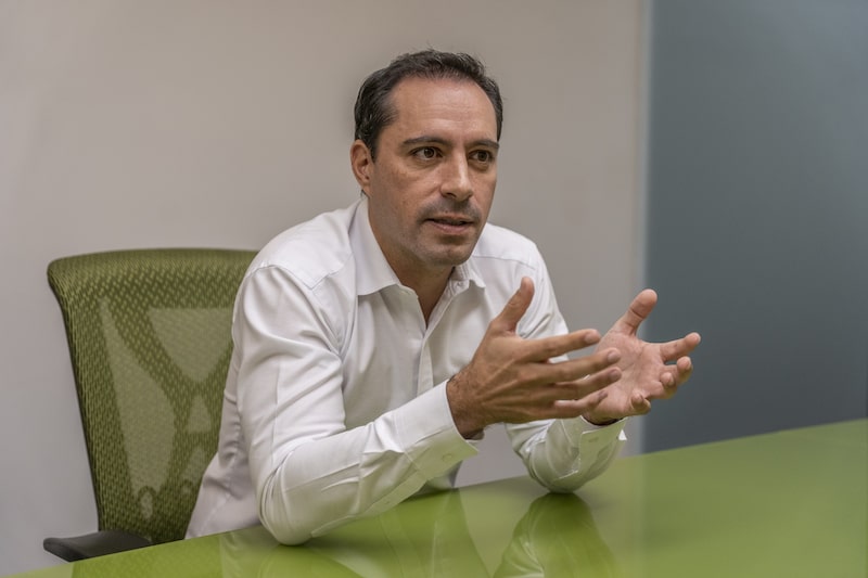 El gobernador de Yucatán detalla a Bloomberg Línea los planes en torno al nearshoring. El gobernador de Yucatán detalla a Bloomberg Línea los planes en torno al nearshoring.