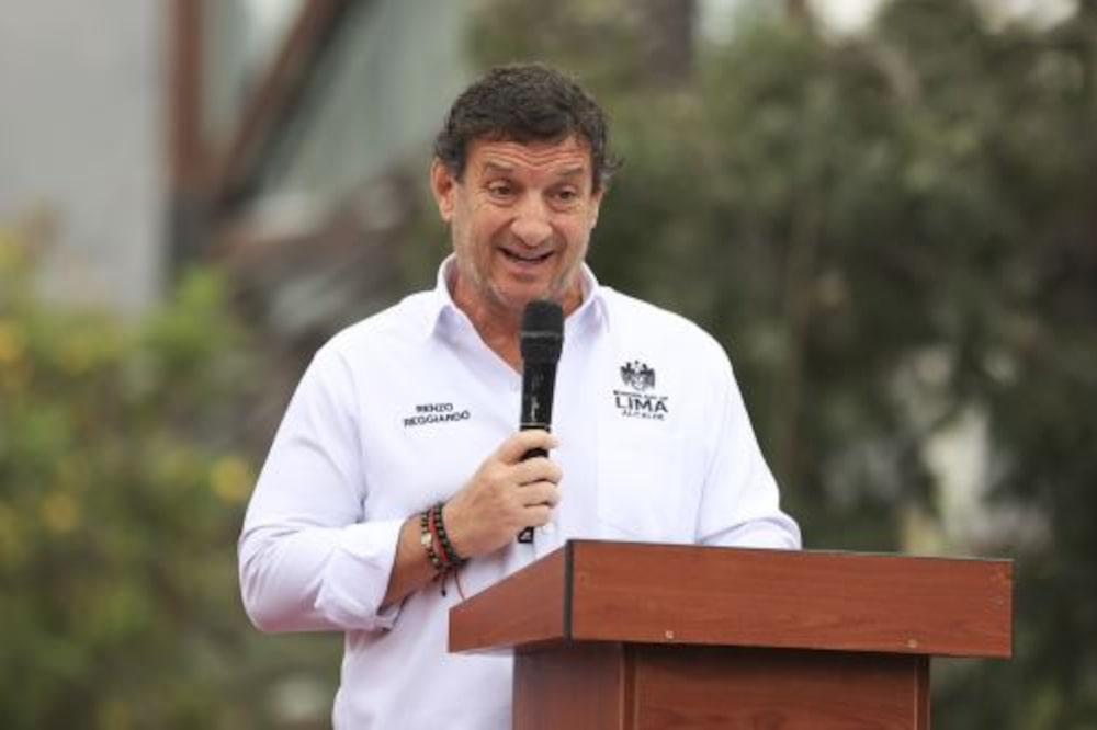 El alcalde de Lima, Renzo Reggiardo. El alcalde de Lima, Renzo Reggiardo.