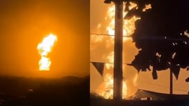 Volcán de lodo hace erupción en Colombia: videos muestran una gran columna de fuego Volcán de lodo hace erupción en Colombia: videos muestran una gran columna de fuego