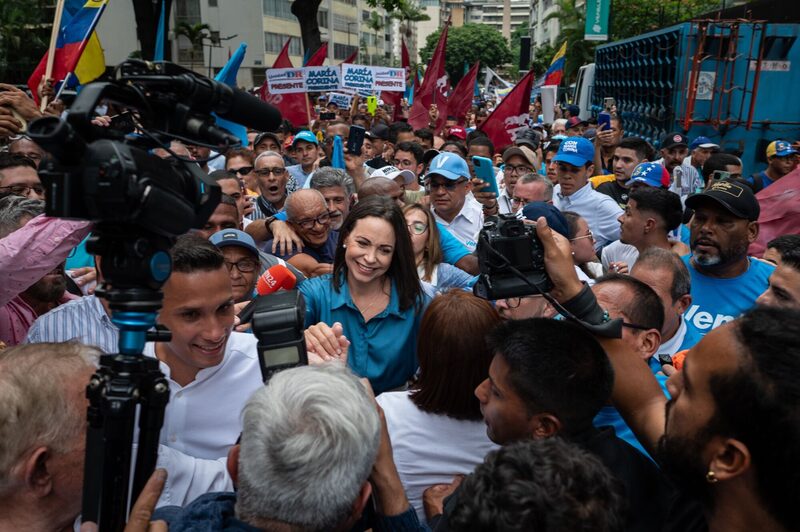 Maria Corina Machado marcha con seguidores en Caracas el viernes 23 de junio de 2023 / Foto Gaby Oria Maria Corina Machado marcha con seguidores en Caracas el viernes 23 de junio de 2023 / Foto Gaby Oria