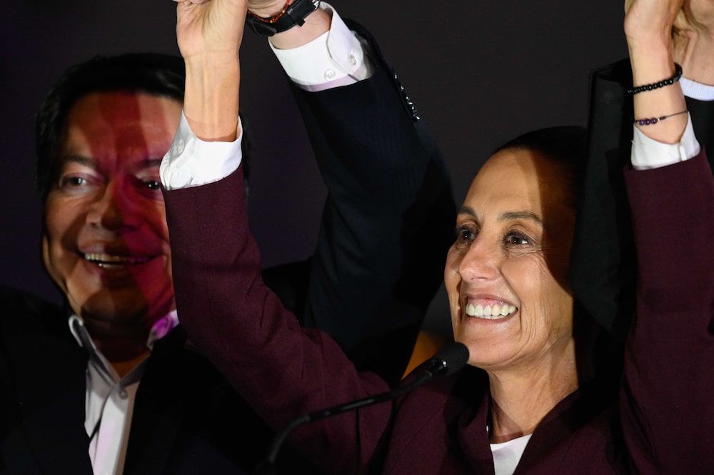 Claudia Sheinbaum tras el primer debate presidencial, domingo 7 de abril de 2024. Claudia Sheinbaum tras el primer debate presidencial, domingo 7 de abril de 2024.