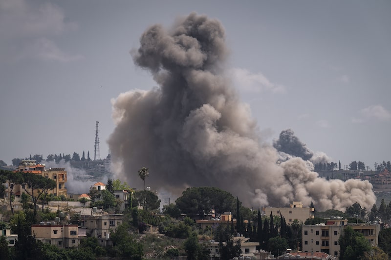 IDF Strikes Hit Nabatieh In Southern Lebanon IDF Strikes Hit Nabatieh In Southern Lebanon