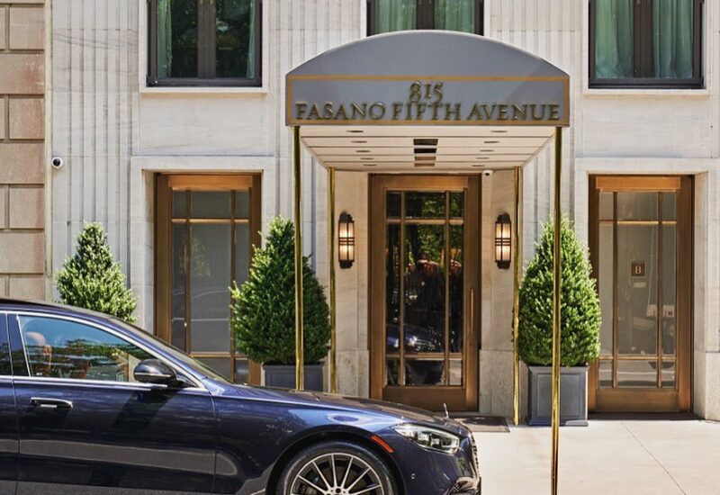 Entrada do Hotel Fasano em Nova York, na Quinta Avenida, na altura do Central Park (Reprodução/Instagram) Entrada do Hotel Fasano em Nova York, na Quinta Avenida, na altura do Central Park (Reprodução/Instagram)
