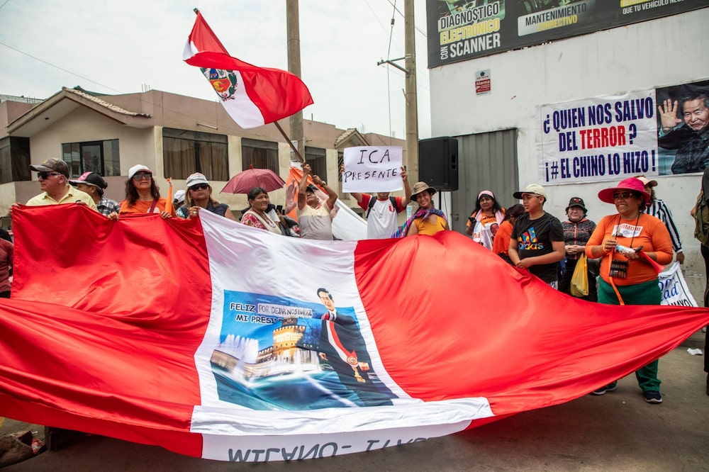 Alberto Fujimori en Lima, Perú Alberto Fujimori en Lima, Perú