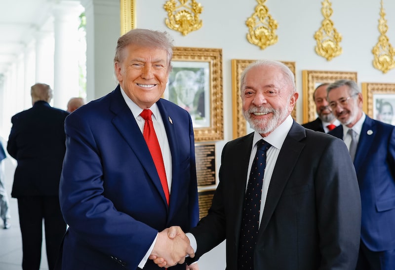Lula e Trump em encontro na Casa Branca Lula e Trump em encontro na Casa Branca
