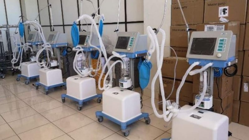 Respiradores chinos que llegaron a Bolivia en 2020. Respiradores chinos que llegaron a Bolivia en 2020.