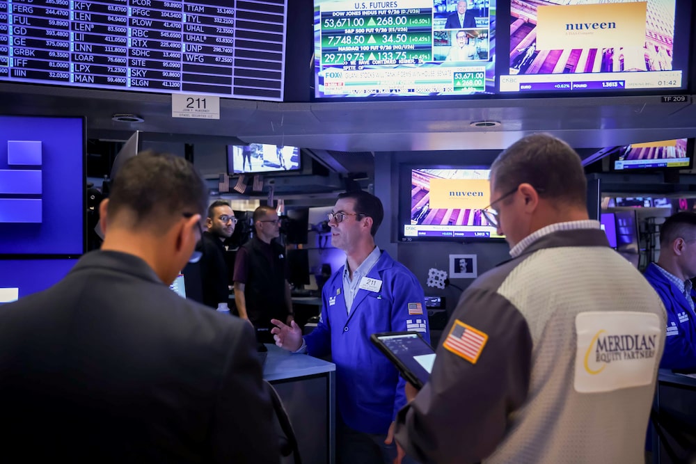 Traders work on the floor of the New York Stock Exchange (NYSE) in New York, US, on Wednesday, Aug. 19, 2026. Wall Street staged a rebound after the Treasury said it plans to boost buybacks of longer-dated bonds, a signal the US wants to lower borrowing costs after yields hit multi-decade highs. Photographer: Michael Nagle/Bloomberg Traders work on the floor of the New York Stock Exchange (NYSE) in New York, US, on Wednesday, Aug. 19, 2026. Wall Street staged a rebound after the Treasury said it plans to boost buybacks of longer-dated bonds, a signal the US wants to lower borrowing costs after yields hit multi-decade highs. Photographer: Michael Nagle/Bloomberg