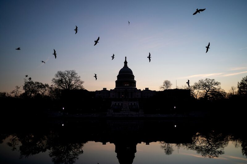 Vista do Capitólio em Washington: gastos de bancos com lobby aumentou no primeiro trimestre de 2023 Vista do Capitólio em Washington: gastos de bancos com lobby aumentou no primeiro trimestre de 2023