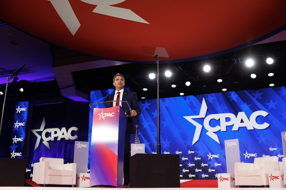 Flavio Bolsonaro interviene durante la Conferencia de Acción Política Conservadora celebrada en Grapevine, Texas, en marzo. Flavio Bolsonaro interviene durante la Conferencia de Acción Política Conservadora celebrada en Grapevine, Texas, en marzo.