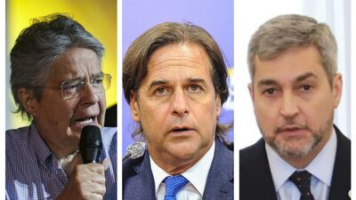 Lacalle Pou, Lasso y Abdo: cómo marchan los bastiones de centro derecha en Sudamérica Lacalle Pou, Lasso y Abdo: cómo marchan los bastiones de centro derecha en Sudamérica