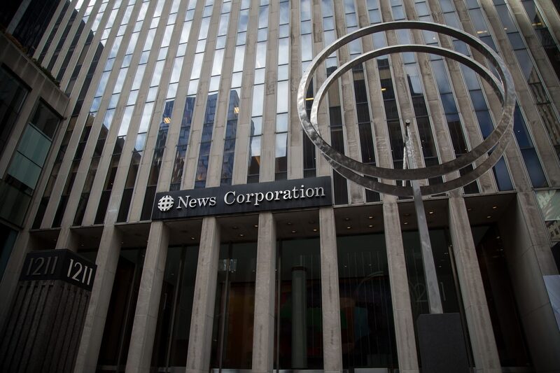 Sede de Fox News en el edificio News Corp. en Nueva York, EE.UU. Sede de Fox News en el edificio News Corp. en Nueva York, EE.UU.