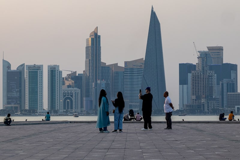 Edificios del Centro Financiero de Catar en Doha. Fotógrafo: Christopher Pike/Bloomberg Edificios del Centro Financiero de Catar en Doha. Fotógrafo: Christopher Pike/Bloomberg