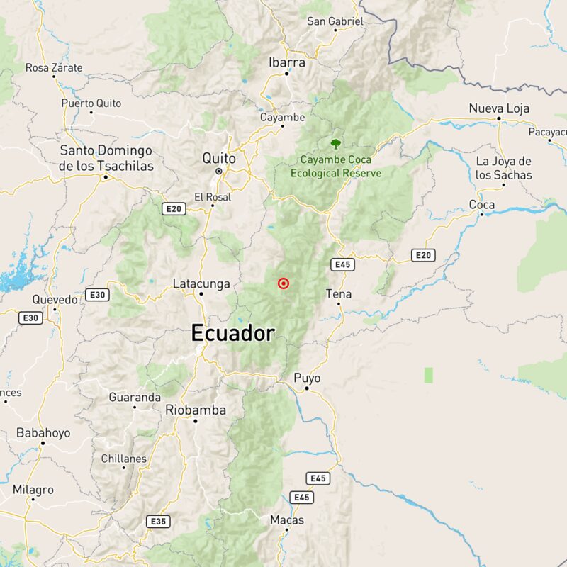 Un sismo de magnitud 4,2 sacudió a Tena, Napo, el 18 de junio de 2024. Foto: @IGecuador - Ecuador Un sismo de magnitud 4,2 sacudió a Tena, Napo, el 18 de junio de 2024. Foto: @IGecuador - Ecuador