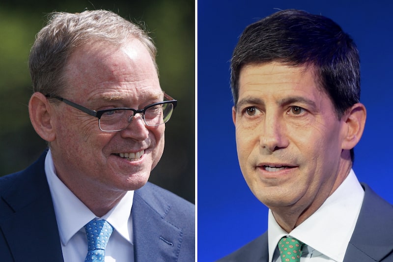 Kevin Hassett (à esquerda) e Kevin Warsh, os dois nomes mais cotados no momento para liderar o Federal Reserve a partir de maio de 2026 Kevin Hassett (à esquerda) e Kevin Warsh, os dois nomes mais cotados no momento para liderar o Federal Reserve a partir de maio de 2026