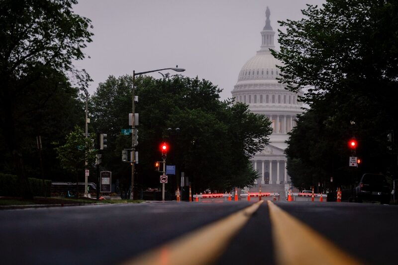 Vista do Capitólio, a sede do Congresso dos EUA, em Washington, DC: meio século de administração local da capital (Foto: Ting Shen/Bloomberg) Vista do Capitólio, a sede do Congresso dos EUA, em Washington, DC: meio século de administração local da capital (Foto: Ting Shen/Bloomberg)