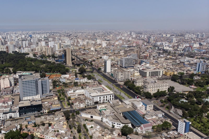El Paseo de la República en Lima, Perú, el domingo 31 de enero de 2021. El Paseo de la República en Lima, Perú, el domingo 31 de enero de 2021.