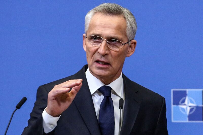 Jens Stoltenberg, secretary general of the North Atlantic Treaty Organization (NATO), during a news conference following a meeting of the North Atlantic Council at the NATO headquarters in Brussels, Belgium, on Wednesday, Nov. 16, 2022. The early results of an investigation indicated that an explosion on Polish territory was caused by Ukrainian air defenses, Stoltenberg said. Jens Stoltenberg, secretary general of the North Atlantic Treaty Organization (NATO), during a news conference following a meeting of the North Atlantic Council at the NATO headquarters in Brussels, Belgium, on Wednesday, Nov. 16, 2022. The early results of an investigation indicated that an explosion on Polish territory was caused by Ukrainian air defenses, Stoltenberg said.
