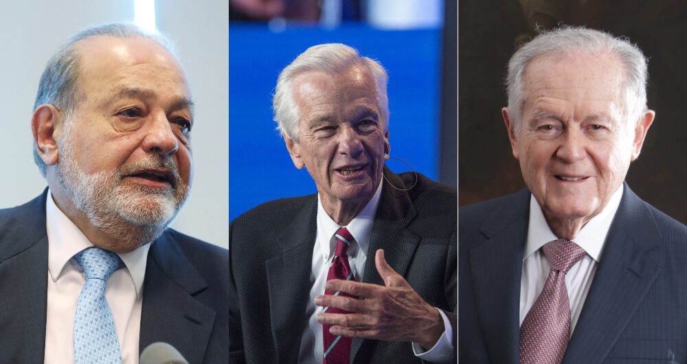 De izquierda a derecha Carlos Slim, Jorge Paulo Lemann y Luis Carlos Sarmiento. De izquierda a derecha Carlos Slim, Jorge Paulo Lemann y Luis Carlos Sarmiento.