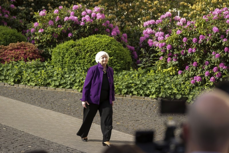 Janet Yellen, secretaria del Tesoro de EE.UU. 18 de mayo de 2022. Janet Yellen, secretaria del Tesoro de EE.UU. 18 de mayo de 2022.