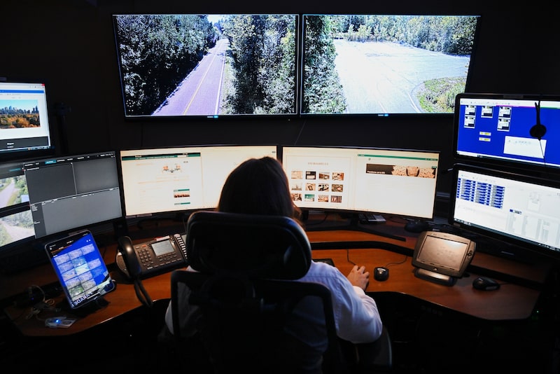 Centro de control fronterizo. Fotógrafo: Graham Hughes/Bloomberg. Centro de control fronterizo. Fotógrafo: Graham Hughes/Bloomberg.