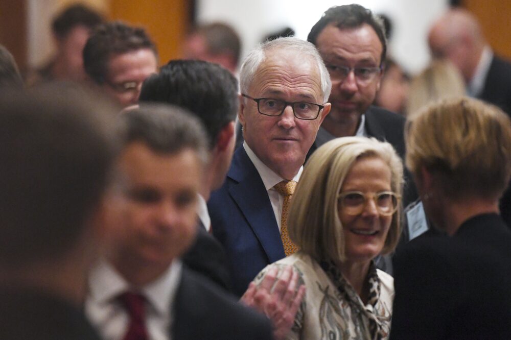 Malcolm Turnbull en la Casa del Parlamento en Canberra, el 10 de febrero de 2020.
Malcolm Turnbull en la Casa del Parlamento en Canberra, el 10 de febrero de 2020.