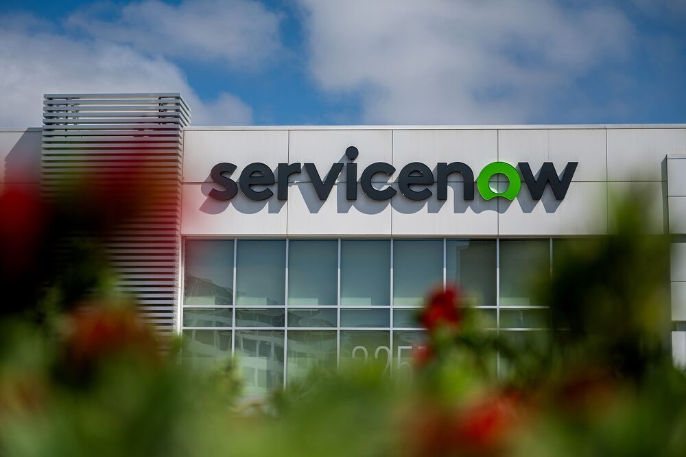 The ServiceNow headquarters in Santa Clara, California, US, on Thursday, Sept. 4, 2025. ServiceNow Inc. is offering federal agencies discounts of as much as 70% on its software, a move aimed at spurring adoption as the Trump administration presses for faster government implementation of artificial intelligence tools. Photographer: David Paul Morris/Bloomberg The ServiceNow headquarters in Santa Clara, California, US, on Thursday, Sept. 4, 2025. ServiceNow Inc. is offering federal agencies discounts of as much as 70% on its software, a move aimed at spurring adoption as the Trump administration presses for faster government implementation of artificial intelligence tools. Photographer: David Paul Morris/Bloomberg