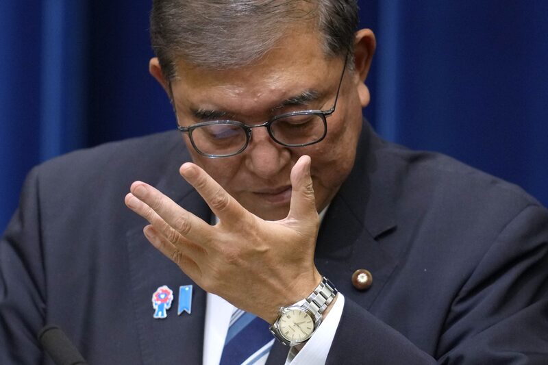 Shigeru Ishiba, primer ministro de Japón, anuncia su dimisión durante una rueda de prensa en la oficina del primer ministro en Tokio, el 7 de septiembre. Shigeru Ishiba, primer ministro de Japón, anuncia su dimisión durante una rueda de prensa en la oficina del primer ministro en Tokio, el 7 de septiembre.