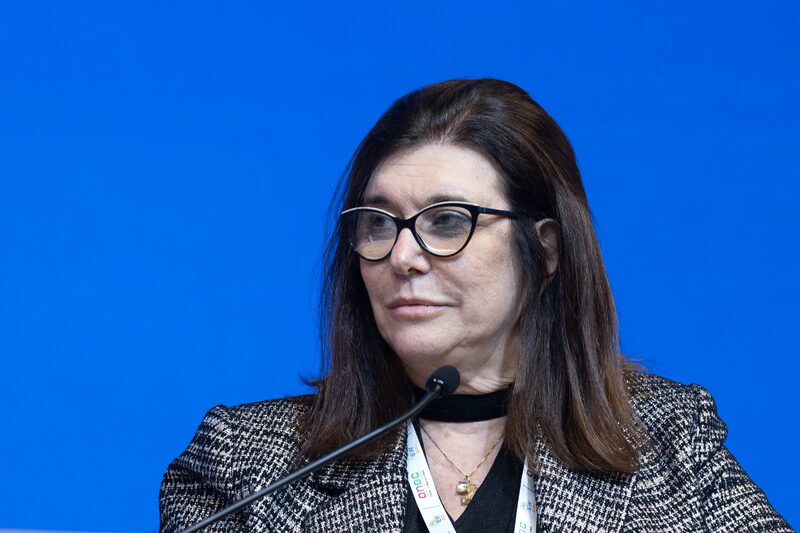 Magda Chambriard, CEO da Petrobras, durante o India Energy Week conference em Nova Delhi, na Índia (Foto: Anindito Mukherjee/Bloomberg) Magda Chambriard, CEO da Petrobras, durante o India Energy Week conference em Nova Delhi, na Índia (Foto: Anindito Mukherjee/Bloomberg)