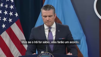 Seria sensato para o Irã fechar um acordo, diz Hegseth Seria sensato para o Irã fechar um acordo, diz Hegseth