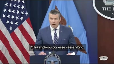 Hegseth declara vitória no Irã após acordo de cessar-fogo. Hegseth declara vitória no Irã após acordo de cessar-fogo.