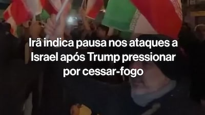 Irã indica pausa nos ataques a Israel após Trump pressionar por cessar-fogo Irã indica pausa nos ataques a Israel após Trump pressionar por cessar-fogo