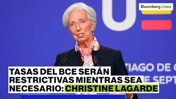 Las tasas del BCE serán restrictivas mientras sea necesario: Christine Lagarde Las tasas del BCE serán restrictivas mientras sea necesario: Christine Lagarde