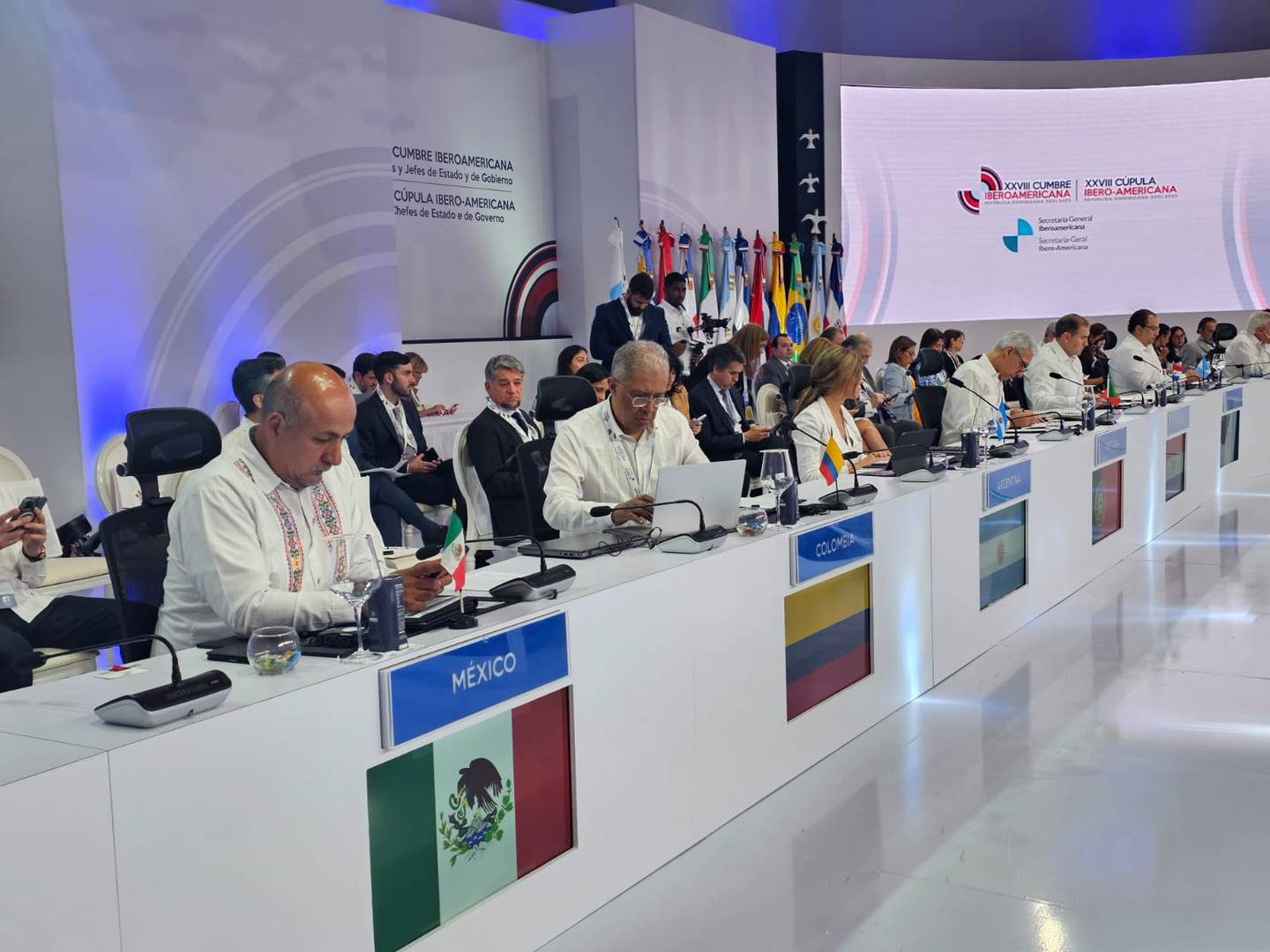 Reunión de los ministros de Asuntos Exteriores y Jefes de Delegación de la 28
Cumbre Iberoamericana en República Dominicana.