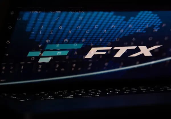 El logo de FTX