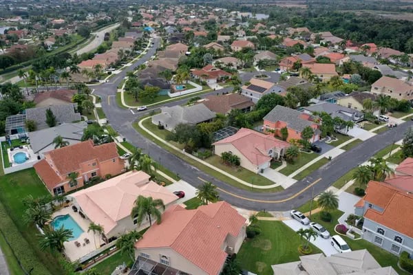 Imagen aérea de Boca Ratón, Florida.