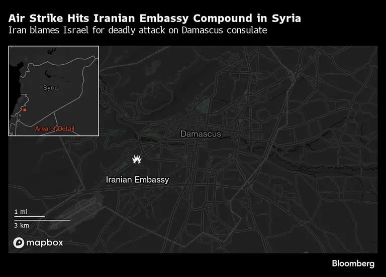 Air Strike Hits Iranian Embassy Compound in Syria | Iran blames Israel for deadly attack on Damascus consulatedfd