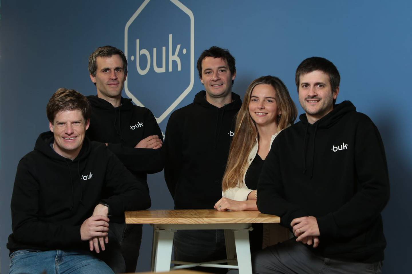Fundadores de la startup chilena Buk. Foto: BUKdfd
