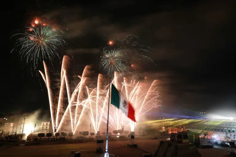 Foto de las celebraciones del día de la independencia en México.dfd
