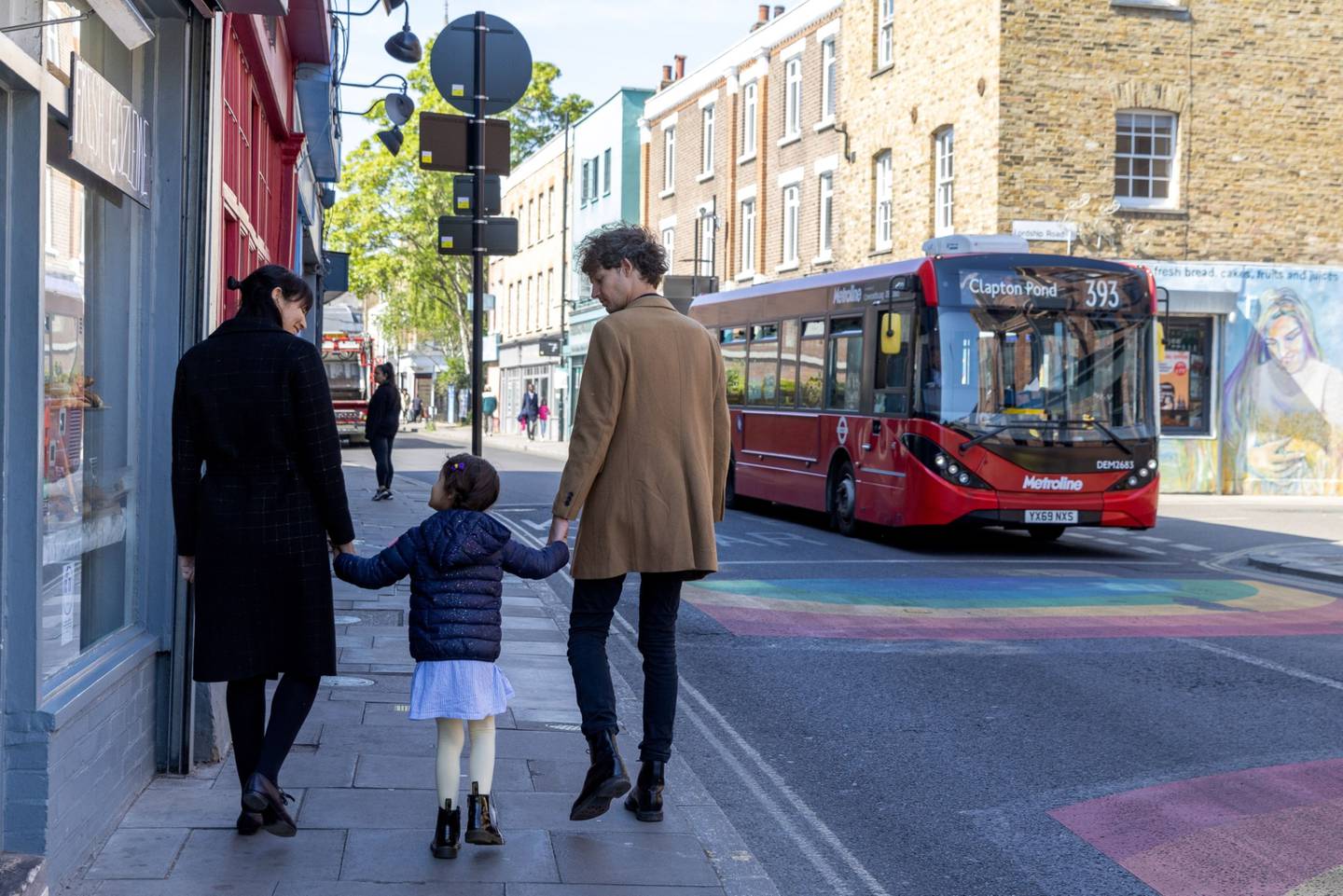 Clement Brge y su familia en Londres. Fotógrafo: Betty Laura Zapata/Bloomberg