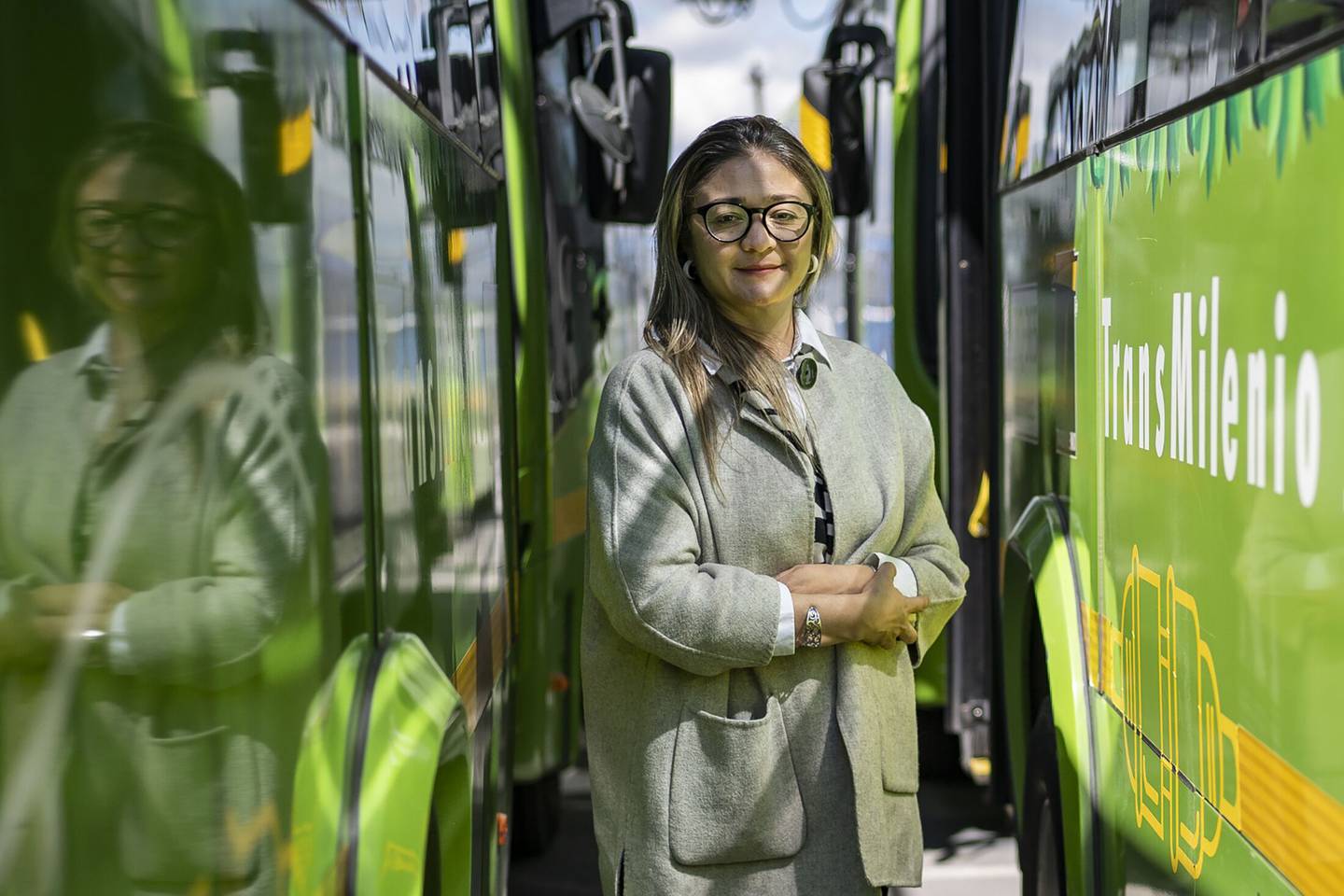 Carolina Martinez said the program is aiming for community outreach and quality of service to improve public transportation for riders.  Photographer: Nathalia Angarita/Bloombergdfd