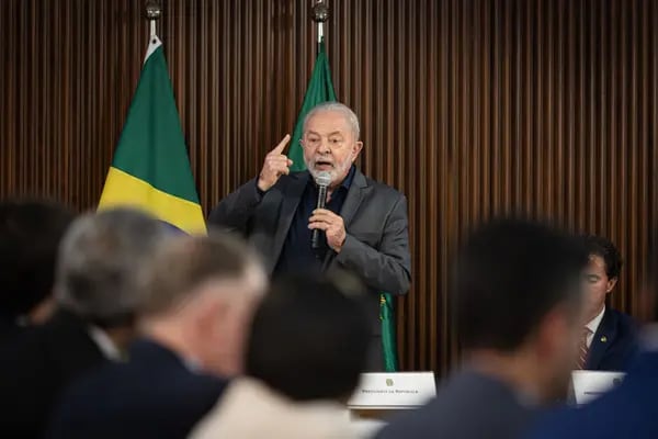 Luiz Inacio Lula da Silva, presidente de Brasil, durante una reunión con gobernadores en Brasilia, Brasil, el lunes 9 de enero de 2023.