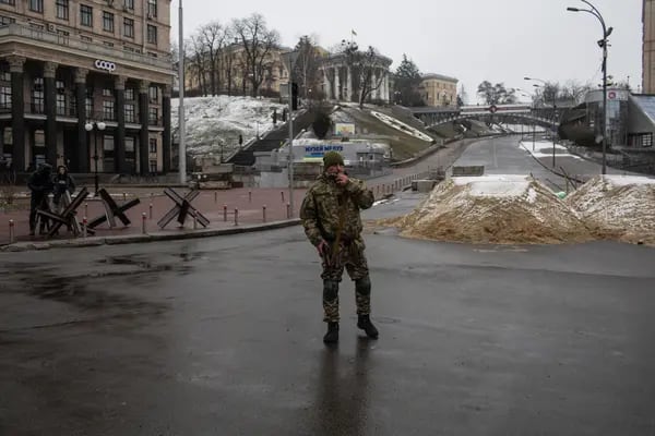 Defesa territorial patrulha área central de Kiev