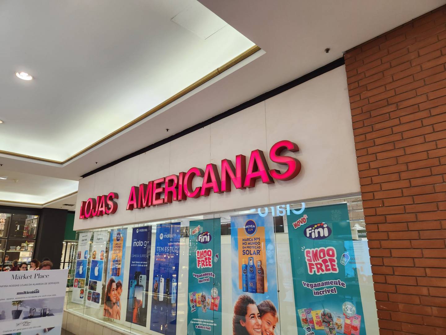 El logo de una tienda de Americanas