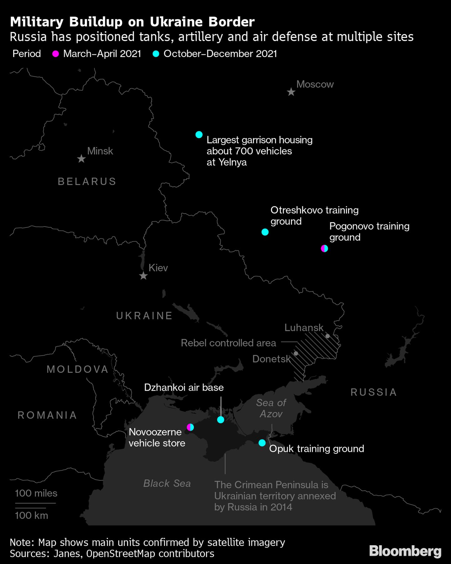 Concentración militar en la frontera con Ucrania. dfd
