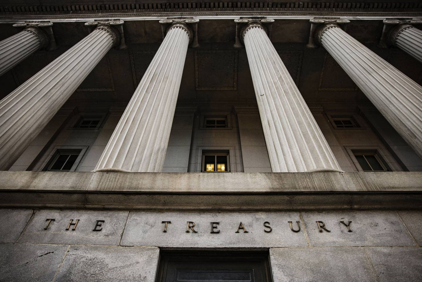 El edificio del Tesoro de EE.UU. en Washington, D.C.,