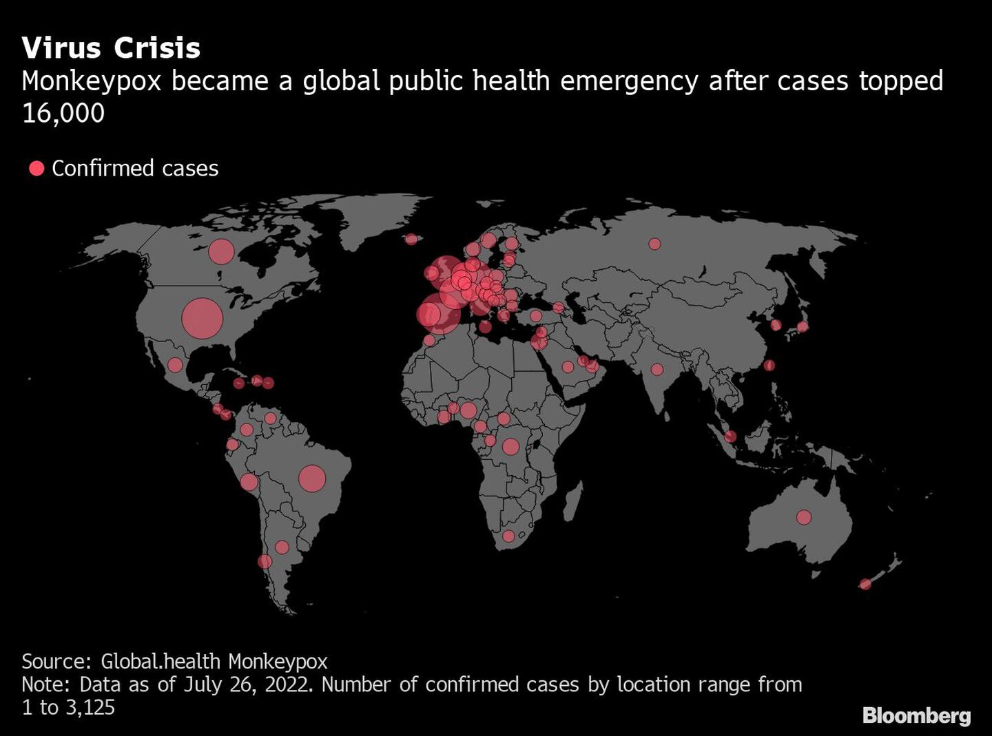 La viruela del mono se volvió una emergencía de salud pública global luego de que se superaran los 16.000 casosdfd